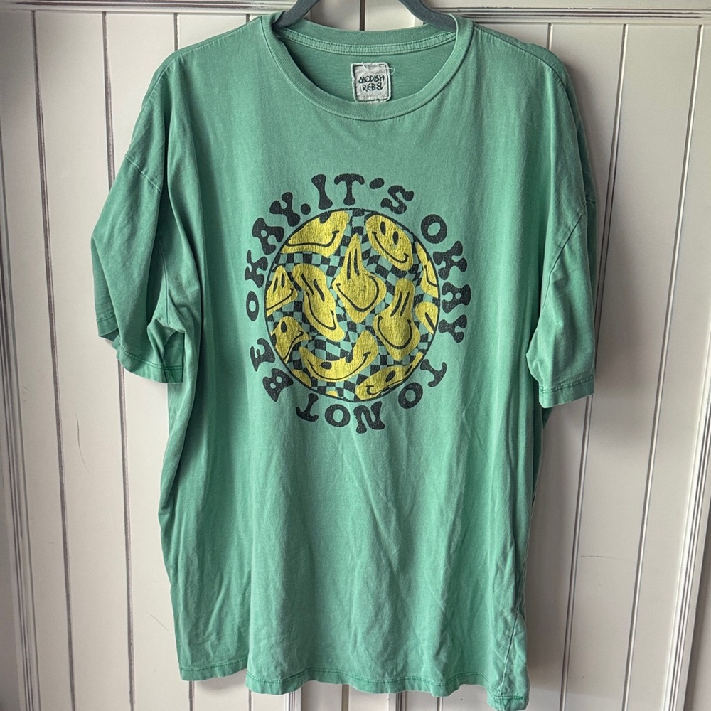 Vintage Modish Rebel Mint Green Tee